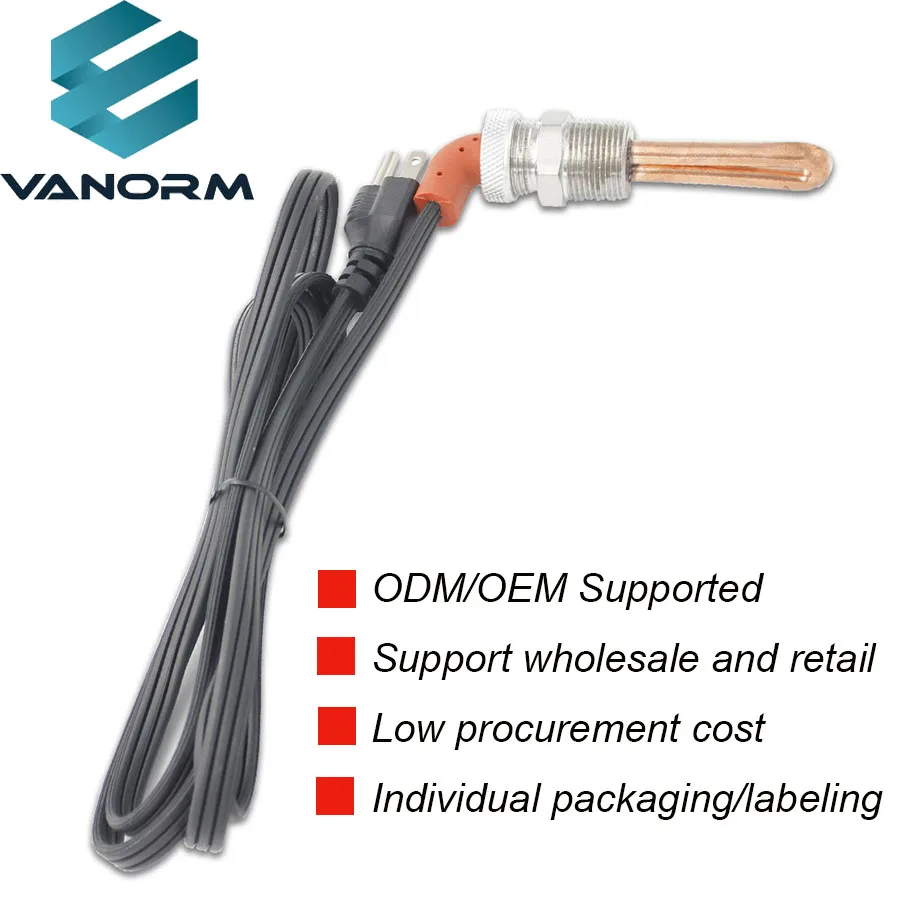 3500022 Engine Block Immersion Heater for Cu-mmins Die-sel Pa-ccar 5.9 6.7L Engine 3/4" NPT Thread 120 Volts 750 Watts - Image 3