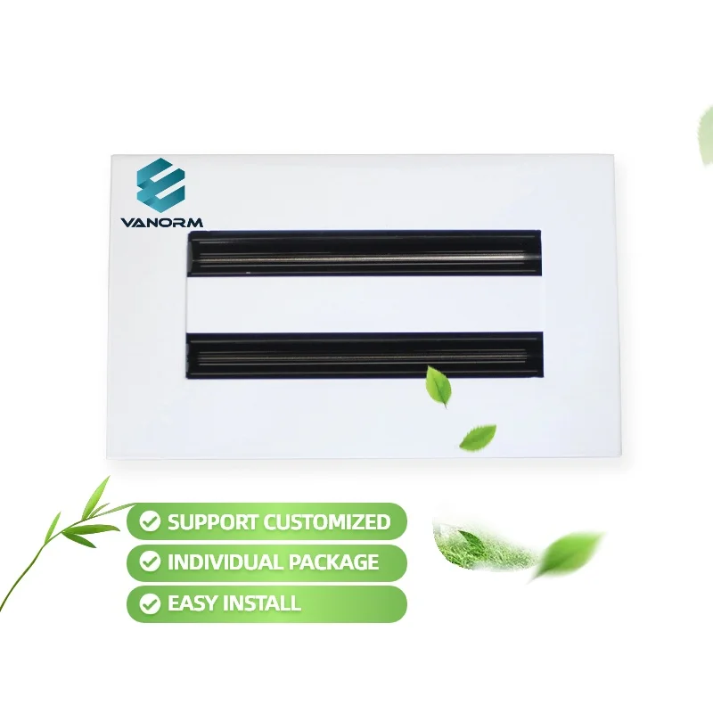 Modern 8*4" 2 Slot Linear HVAC Air Vent Ceiling Register Sleek Grille Diffuser for HVAC Systems - Image 5