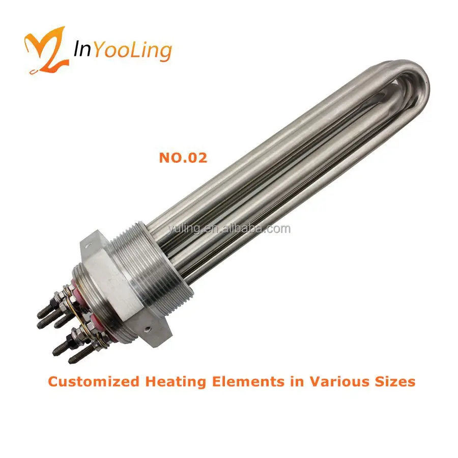 Customizable Immersion Heater Stainless Steel Boiling Water Heating Tube in Various Voltages 9V 12V 36V 48V 120V 220V 240V - Slika 5