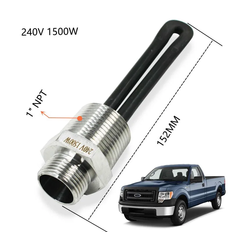 Stainless Steel Block Heater with 1500W Thread 1" Npt Suitable for Tractor Maintenance - Image 4