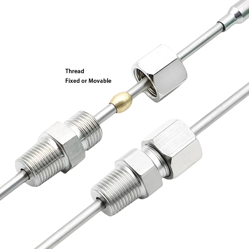 The PT100 Temperature Sensor Armored Thermal Resistance Is High-temperature Resistant and Flexible - Image 4