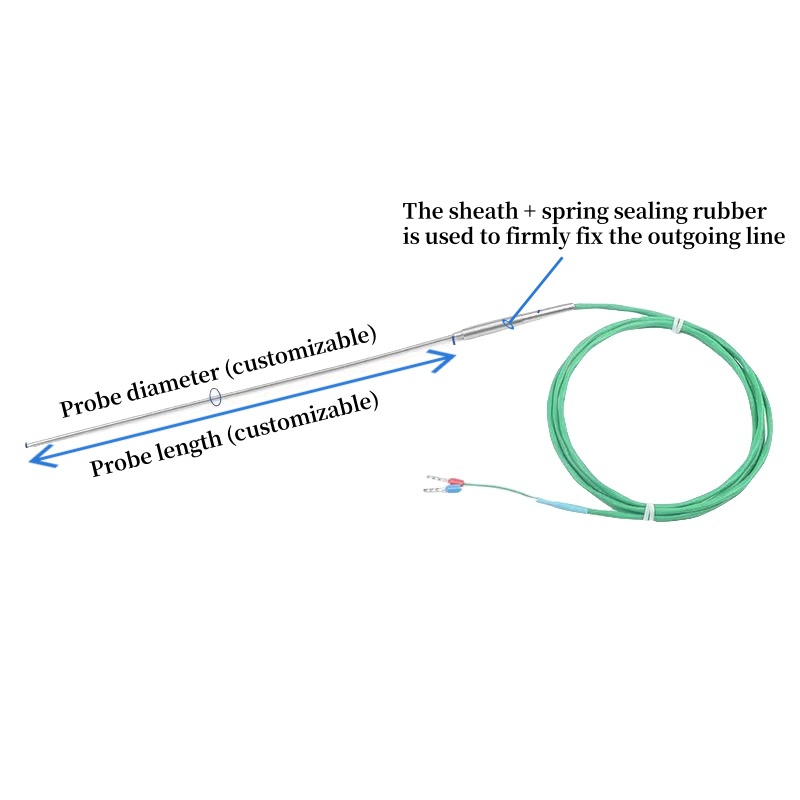 Automatic Armored Thermocouple Temperature Sensor Probe WRNK-191/K Type 100171 Graduation T Platinum/E - 画像 3