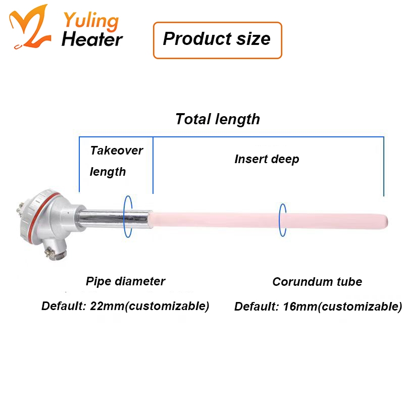 K-type Thermoelectric WRN122 Corundum Ceramic 132 Muffle Furnace Brick Kiln High-temperature 1300 Degree Temperature Sensor - Imagem 4