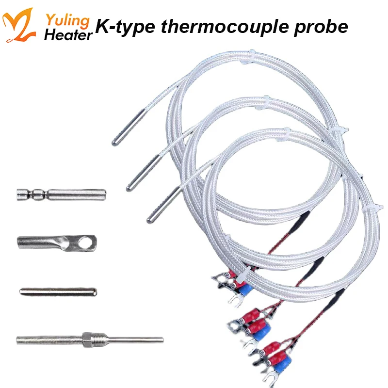 PT100 Temperature Sensor Probe K-type Thermocouple Nose Press Surface Mount Resistor - ภาพ 2