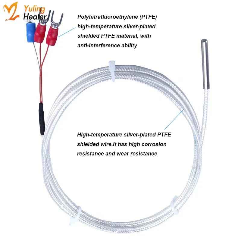 PT100 Temperature Sensor Probe K-type Thermocouple Nose Press Surface Mount Resistor - ภาพ 4