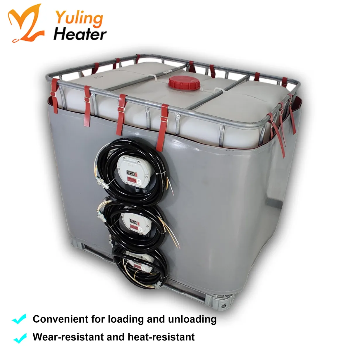 Ruban chauffant en Silicone pour tambour IBC Ton, 220V, moyen et grand récipient, température contrôlable, dispositif de chauffage 6kw - Image 2