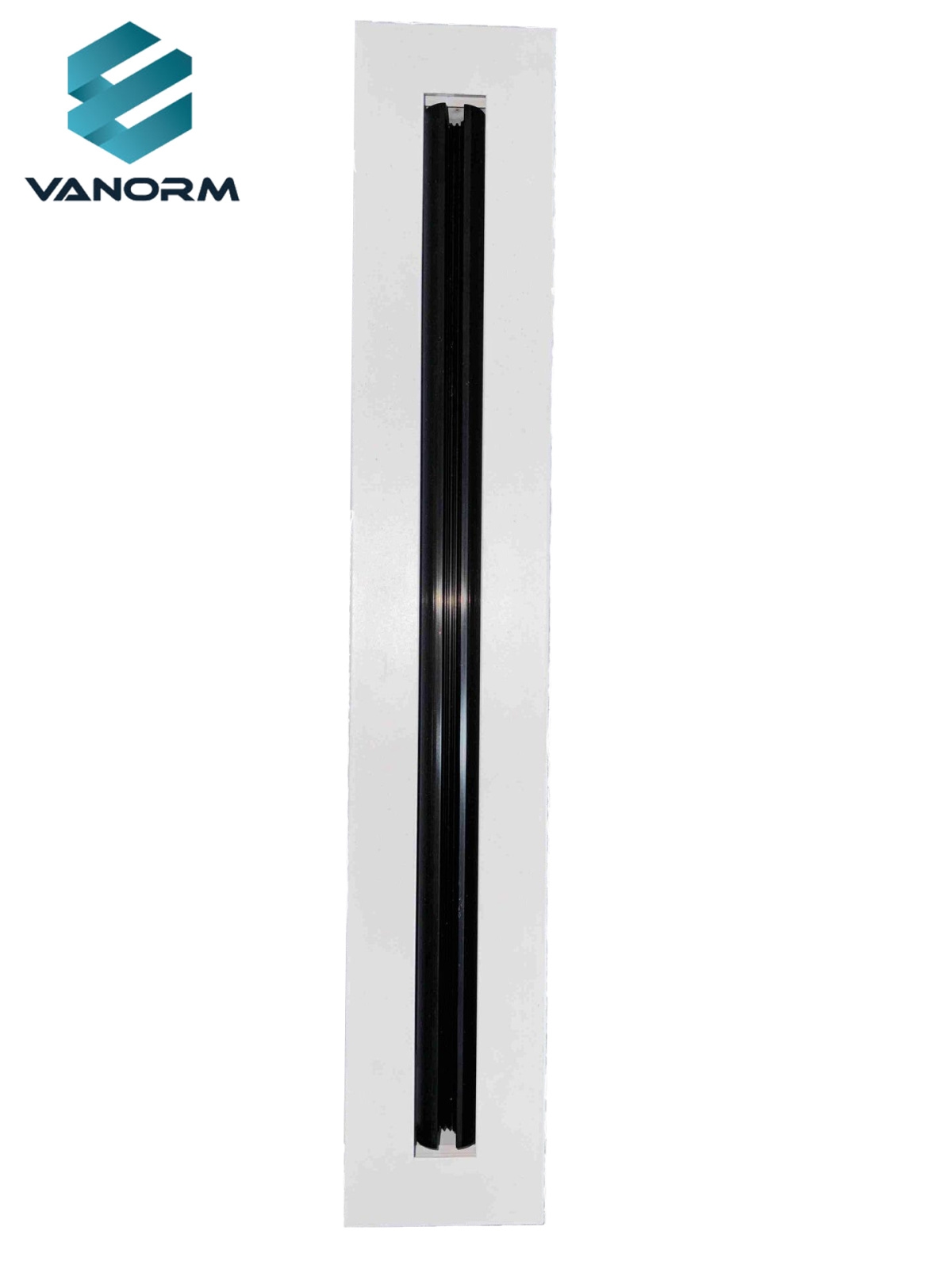 VANORM Elegant 24'' 1-Slot Neck Linear Air Vent Cover Minimalist Design Registers Grilles for Office Floor Air Conditioning - Image 2