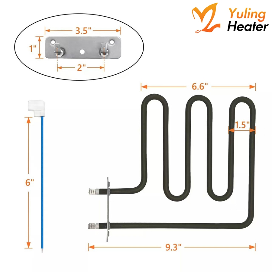 Masterbuilt 9907090033 Electric Smoke Oven Stainless Steel 120V 800W B Type Heating Element for Household Hotels Outdoor Car - Image 2