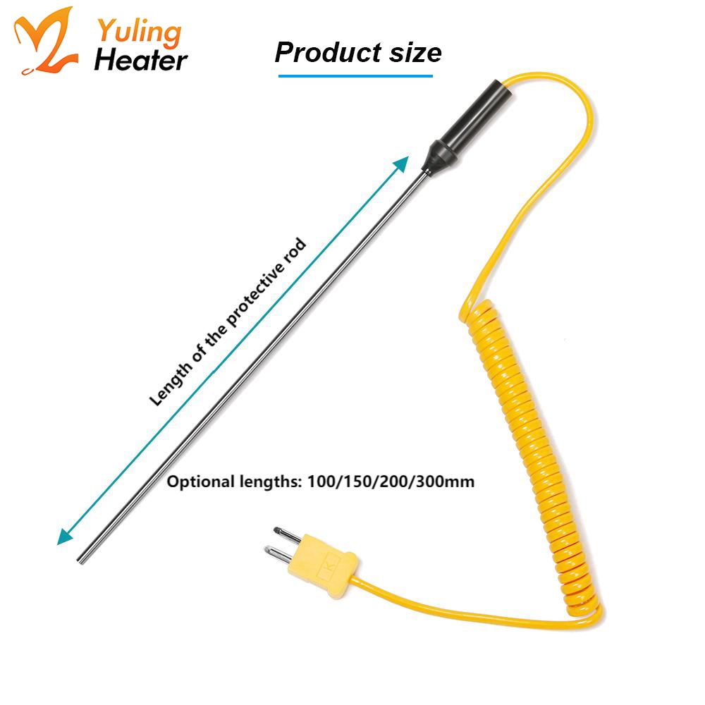 WRNK-187/104M Thermocouple Large Handle Handheld Thermocouple High-temperature Furnace Probe Temperature Measurement Rod - Image 5