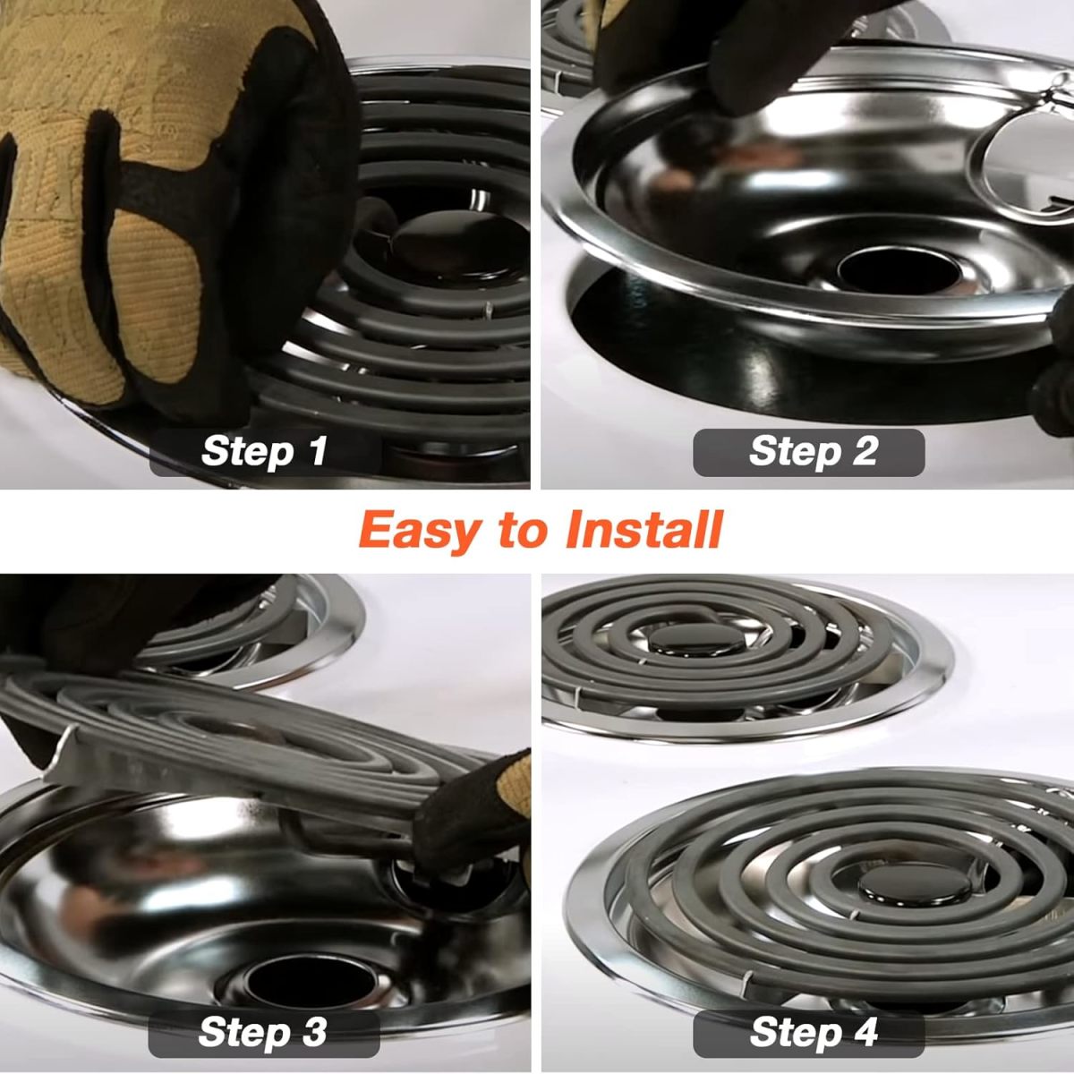 MP15YA MP21YA Electric Oven Stove Burners Replacement Element Drip Pans Set LPG Gas Built-in Installation for Household Use - Image 5