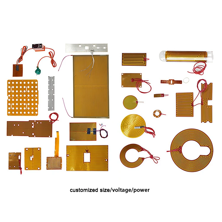 100x100mm 24v 100w Pi elemento riscaldante flessibile kapton pellicola adesiva in poliimmide riscaldatore stampante 3d piastra riscaldante batteria - Image 3
