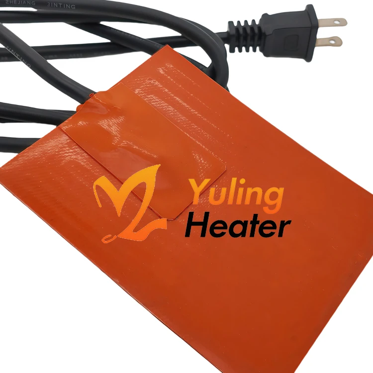 4x5" Silicone Car Heating Pad Engine Oil Heater Pad Self-Adhesive Oil Pan Engine Block Heating Element with Thermal Protector - Image 3