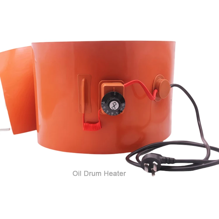 OEM 220v Electric Flexible Flexible Silicone Heat Pad Silicone Rubber Band Silicone Heater Heating Element for Oil Drum Heater - Image 2