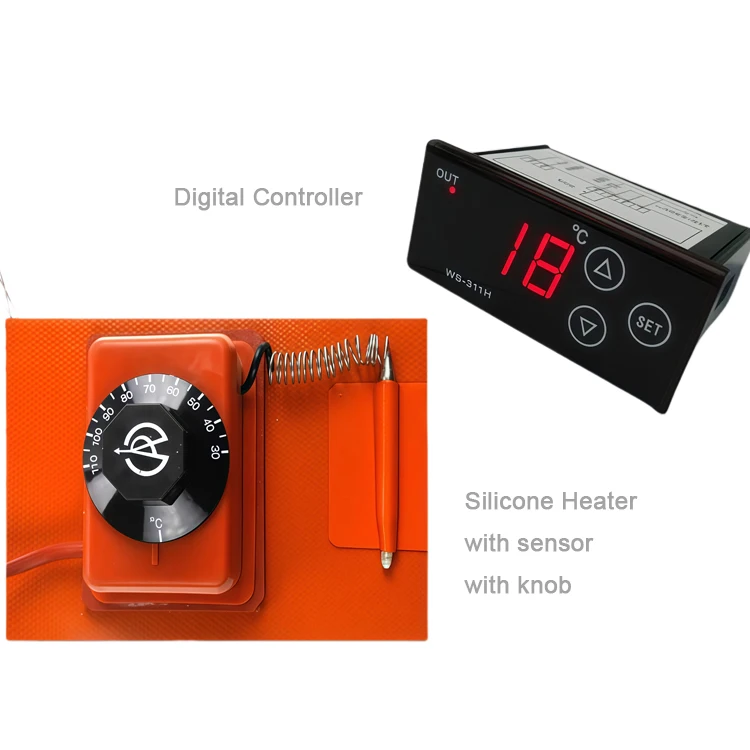 OEM 220v Electric Flexible Flexible Silicone Heat Pad Silicone Rubber Band Silicone Heater Heating Element for Oil Drum Heater - Image 3