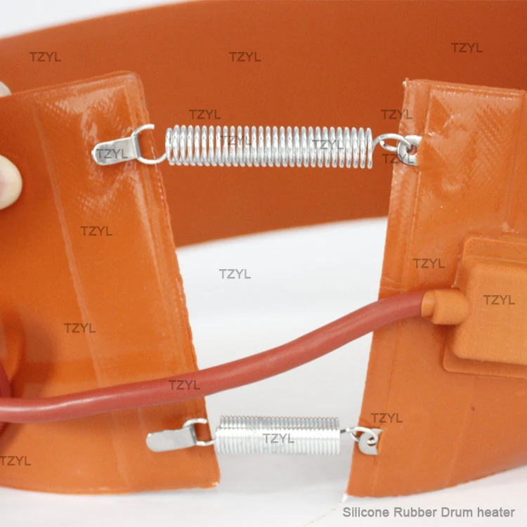 OEM 220v Electric Flexible Flexible Silicone Heat Pad Silicone Rubber Band Silicone Heater Heating Element for Oil Drum Heater - Image 4