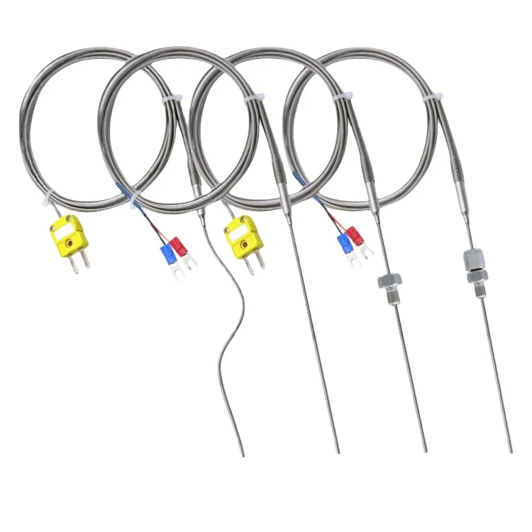 Wear Resistant Flexible Mineral Insulated E J T K Type Thermocouple Insertion Type 0-1300C Armored Sheathed Temperature Sensor - Image 5
