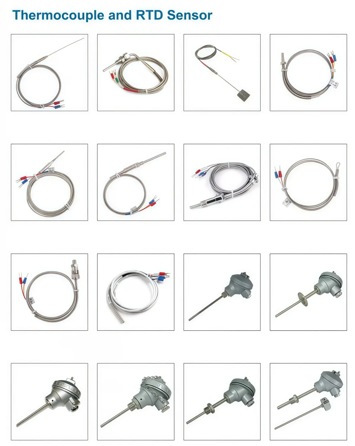 Wear Resistant Flexible Mineral Insulated E J T K Type Thermocouple Insertion Type 0-1300C Armored Sheathed Temperature Sensor - Image 6