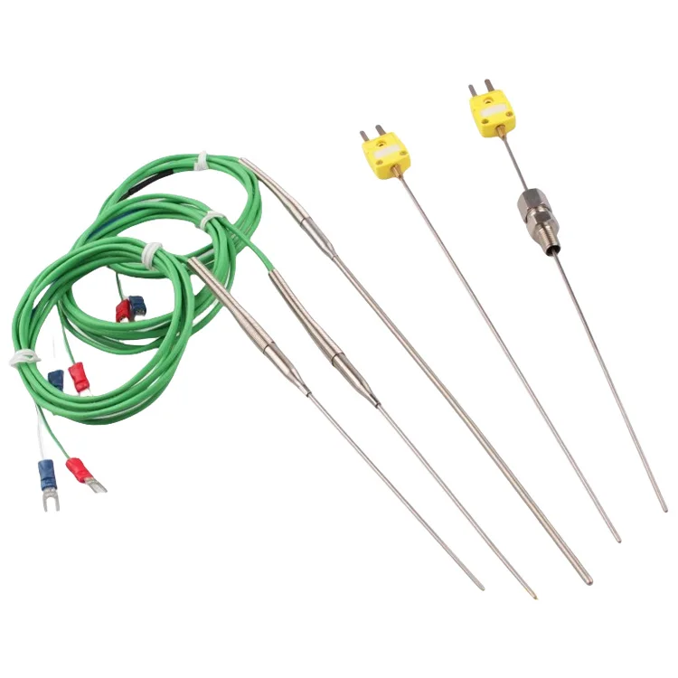 OEM Flexible Type k Thermocouple Sheathed Mineral Insulated Armored Thermocouple K Type with Lead Wire Temperature Sensor J/T/E - Изображение 2