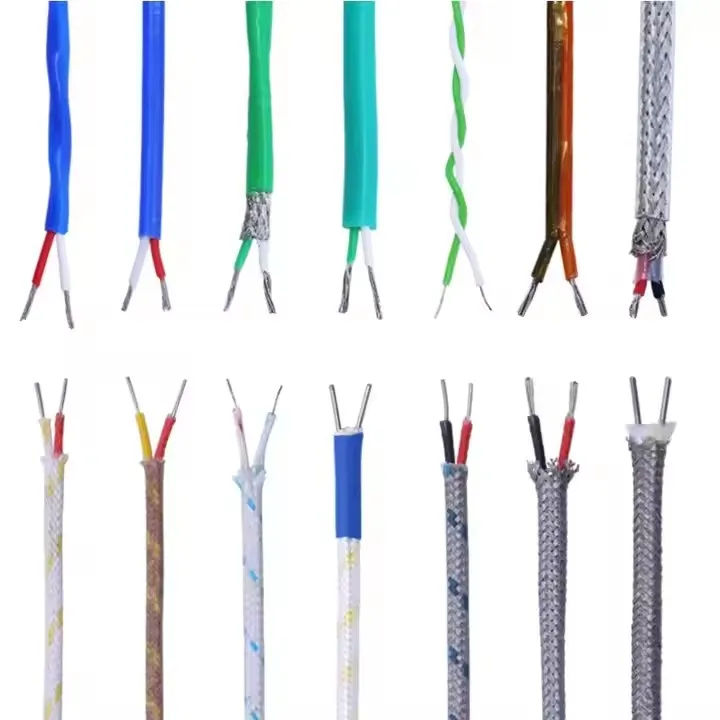 Fil pour thermocouple KX, type K 2*0.711 Câble d'extension de thermocouple 800 °, isolation en verre haute densité de mm, fil rouge et jaune - Image 6