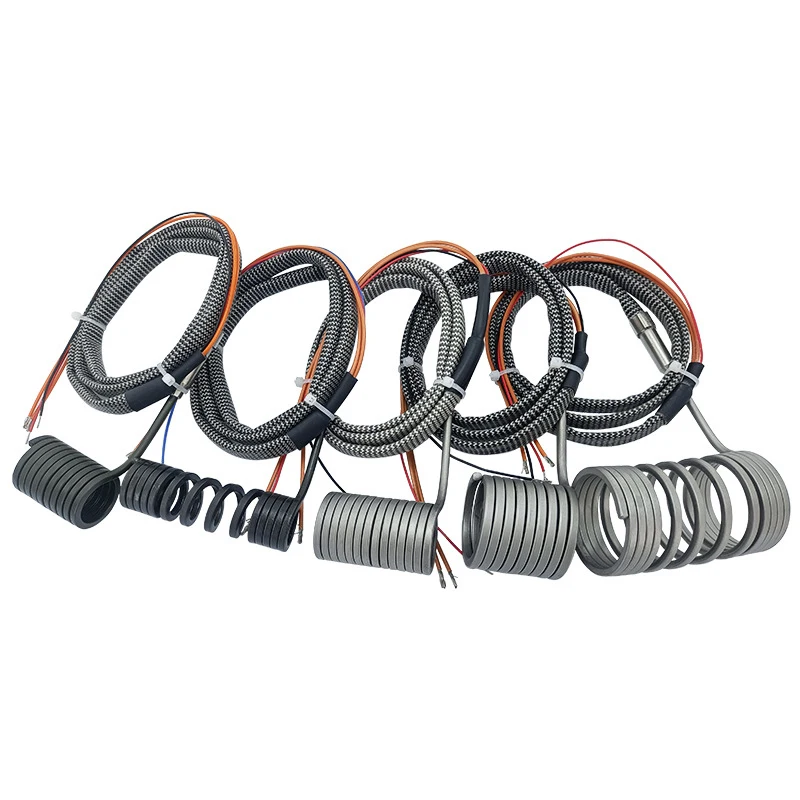 220V 380V Electric Hot Runner Spiral Coil Band Heater With K J Thermocouple 3x3mm 4.2x2.2mm Cross-section - Image 3
