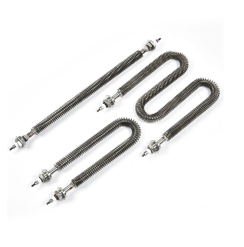 304 316 800 Electric U Shape Durable Duct Air Finned Tubular Heating Elements for Load Bank Dryers Ovens - 图片 5