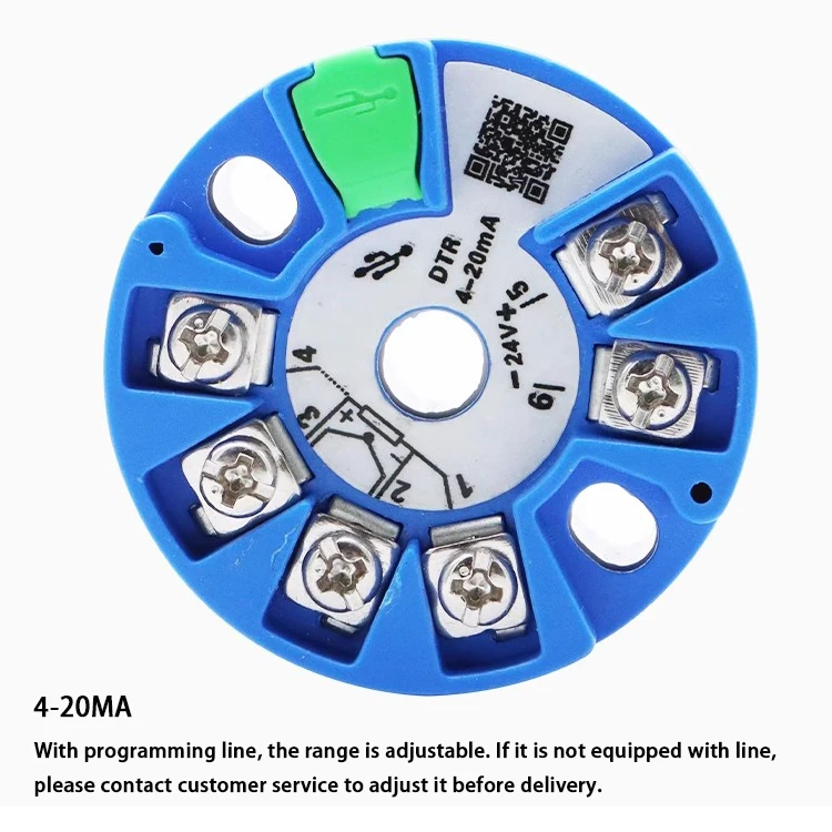 OEM 4-20MA RTD Transmitter Universal Input Analog Temperature Transmitter with Circular Mount B/R/S/K/J Thermocouple Tranismtter - Image 4