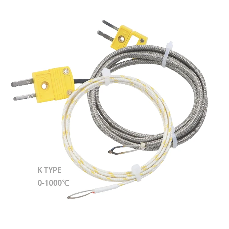 1000C flexível tipo K termopar montagem em superfície sensor de temperatura sonda de ponto de solda fio e cabo termopar tipo T - Imagem 6
