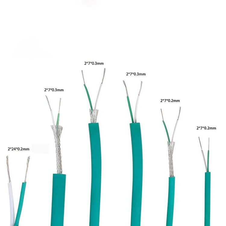 2*7*0.2mm Soft Silicone Type k Thermocouple Wire Extension Wire White Green KX/KC Thermocouple Cable for Test Temperature Sensor - Image 4