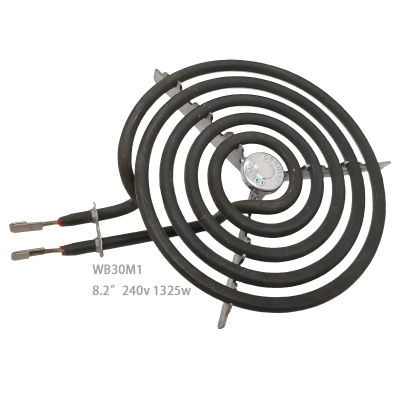 WB3M01 304 Stainless Steel Oven Heating Element Electric Coil Tubular Heater Electric Stove Burners Replacement Element 1.35KW