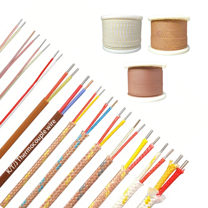 HH/GG/TT-K/J/T-30-SLE K/J/T PTFE Insulated Thermocouple Compensation Wire Fiberglass Extension Cable K Type Thermocouple