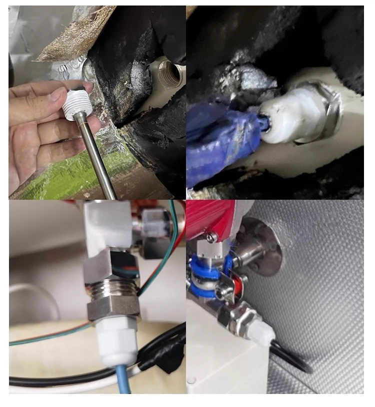 OEM 1/2" 3/8" 3/4" Thread Waterproof Water Tank Stainless Steel Protective Cover Solar Energy Temperature Probe - Image 6