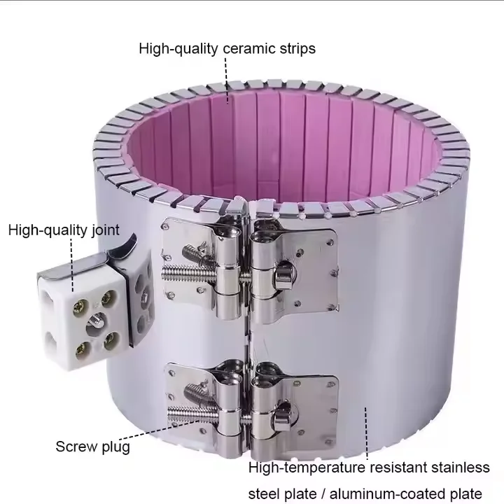 220v/380v OEM Industrial High Temperature Coil Band Heat Resistant Ceramic Heater - Image 2