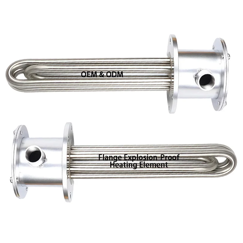 OEM Explosion-Proof Tubular Heater Immersion Flange Heater Heating Equipment Heating Element with Core Heating Wire SS304