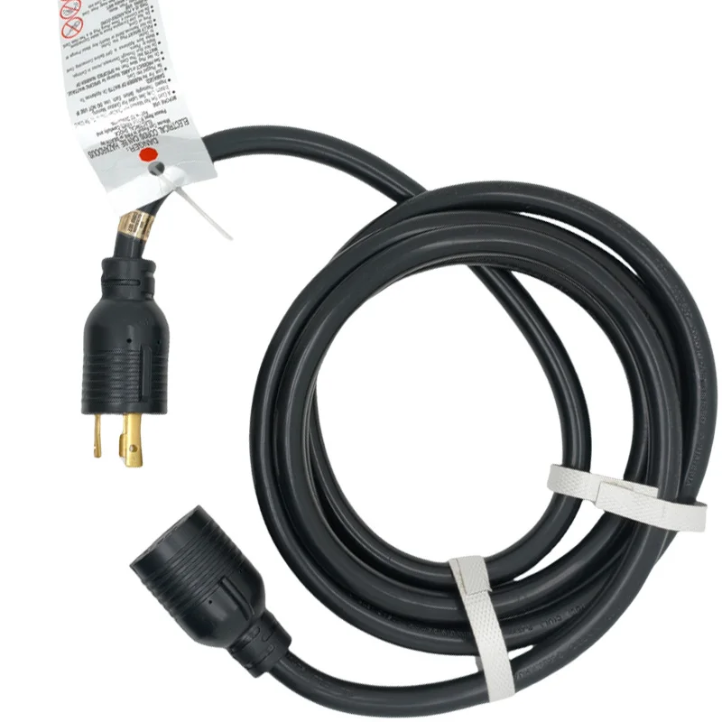 Plug Adapter Extension Power Cord Connector Heavy Duty Cord for Generators 250V 30A L6-30P to L14-30R