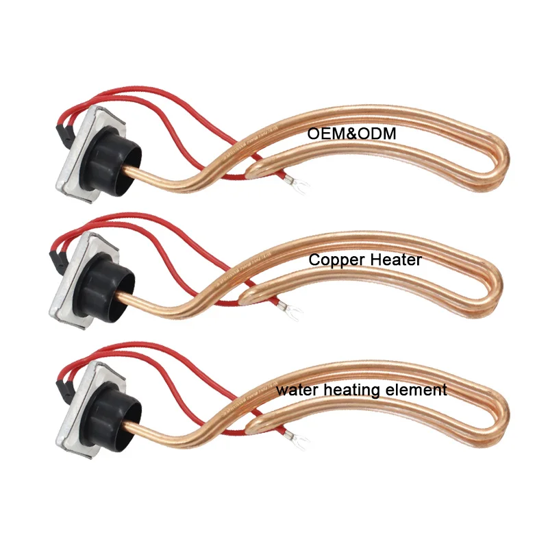 OEM Bolt-On Copper Water Heating Element Brass Immersion Heater Hot Water Heater for Industrial Household Solar Heating