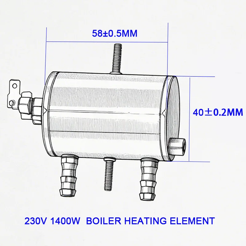 304 Stainless Steel Hot Water Boiler Heater 230V Steam Heating Element for Pet Water Dispensers with Core Heating Wire - Image 2