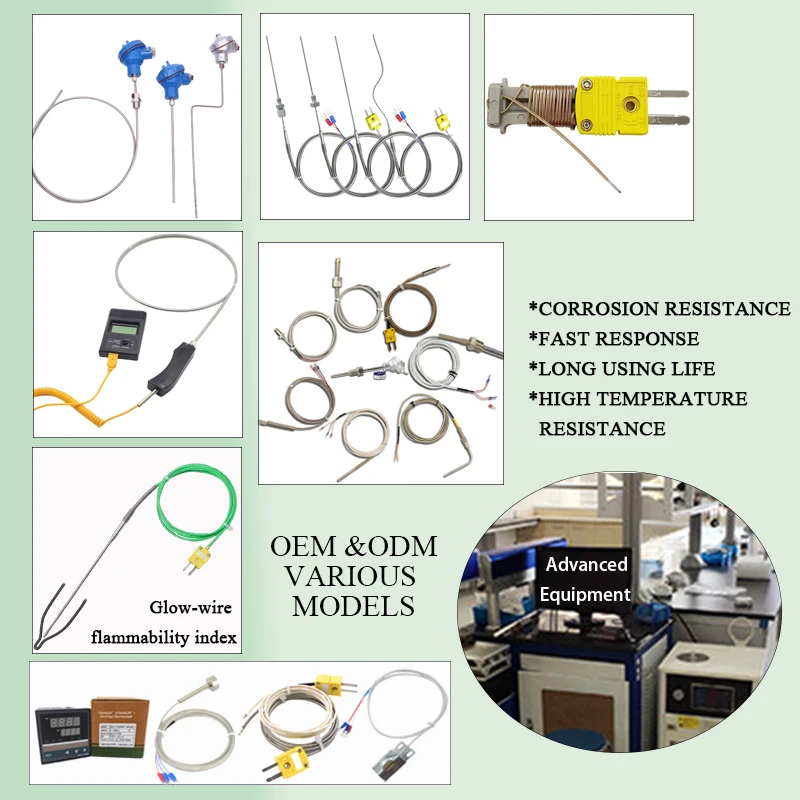 Line/point- Concrete K-type Thermocouple Probe Temperature Sensor with Probe Temperature Sensing Measurement - Pilt 6