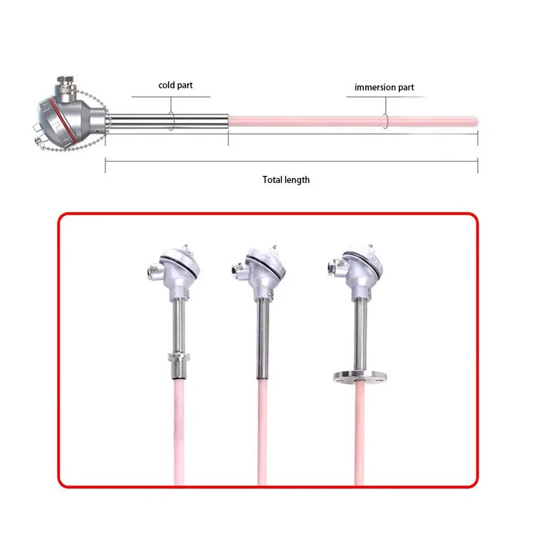 Type S/R/B Thermocouple Platinum Rhodium Thermocouple Ceramic Kiln Thermocouples With Ceramic Tube 0-1600 Degree 16*300mm - Bild 3