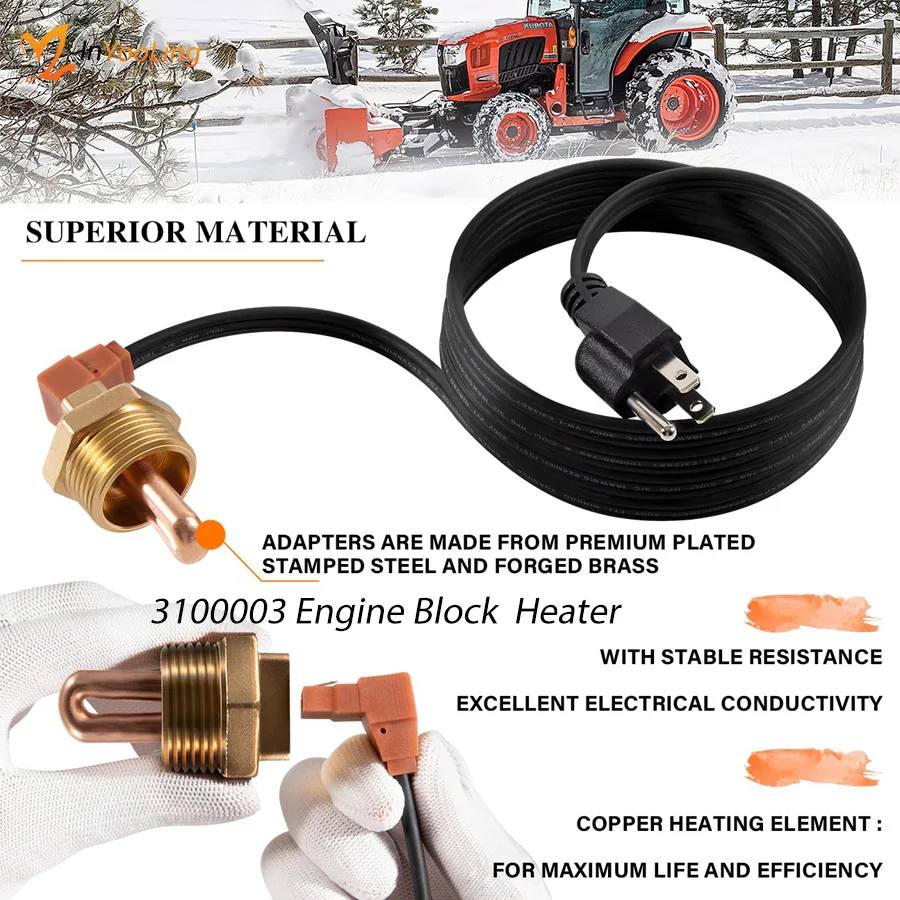 Potopni grelec motorja 3100003 Engine Block Immersion Heater Fit for Eagle - Image 5
