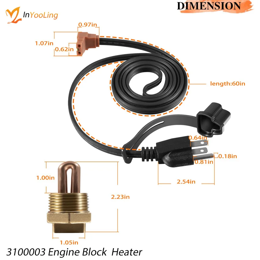 Potopni grelec motorja 3100003 Engine Block Immersion Heater Fit for Eagle - Image 6