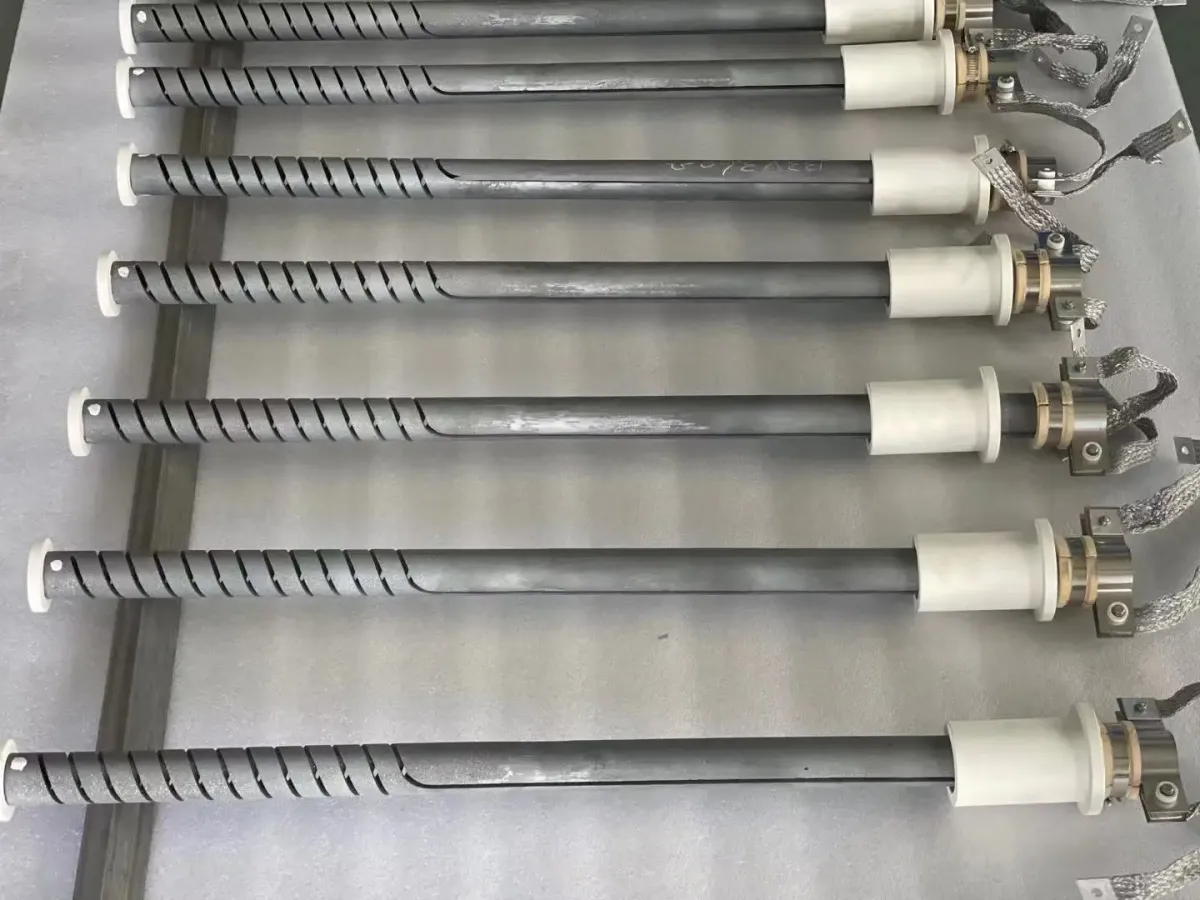 1625C Single Double Sprial Furnace Oven Silicon Carbide Electric Heating Rods - Image 5