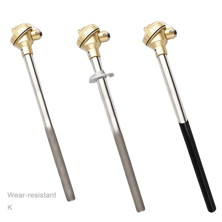 K Type Thermocouple 1200 Degree Wear-resistant Thermocouple Special Abrasion Thermocouple for Cement Plant WRNM-130/131/331