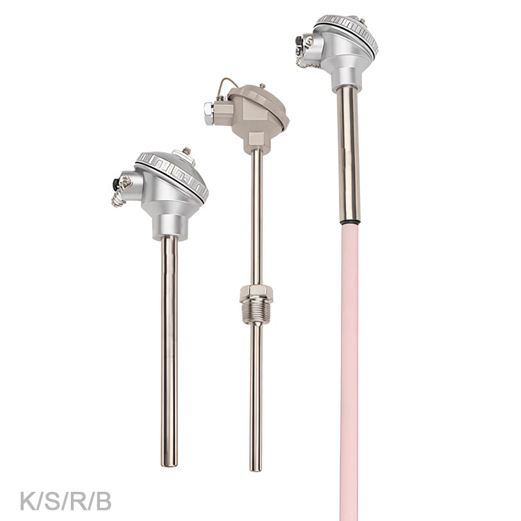 OEM 0-1800 Degree S/R/B Platinum Rhodium Thermocouple Type Ceramic Kiln K Thermocouple With Ceramic Tube for Furnace Klin