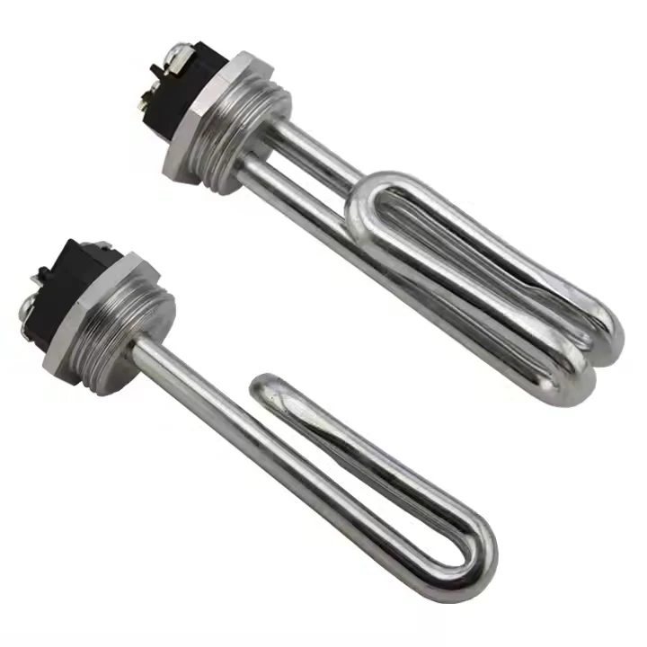 OEM 220v High Watt Density Water Heating Element Immersion Tubular SS304 Fold Back Type Heating Element Brewing Heater