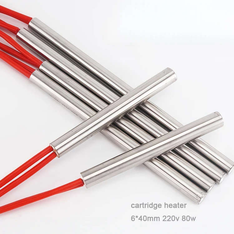 OEM Industrial 6*40mm Diameter Electric Rod Heating Element 110V 120V Cartridge Heaters for Heat Press Machine