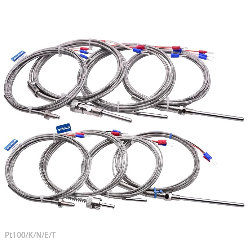 4mm*30mm Probe Flexible PT100 RTD Sensor PT1000 Temperature Sensor 3wire PTFE Cable 400C PT Resistance Detector Thermometer - Image 6