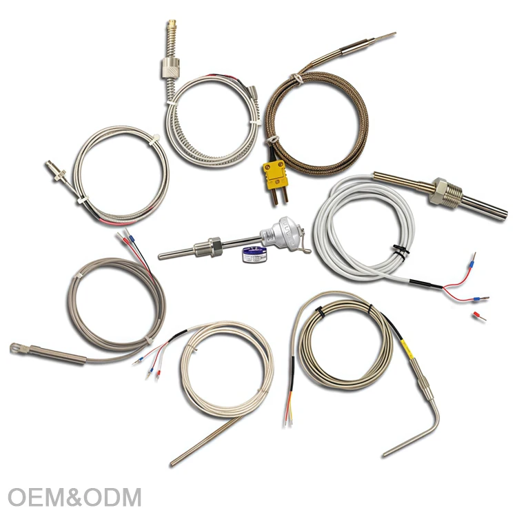 M6 Threaded Bolt K Type Screw Thermocouple 1200c Temperature Sensor With Stainless Steel Shielding Thread Thermocouple 0.5m 1m - Pilt 6