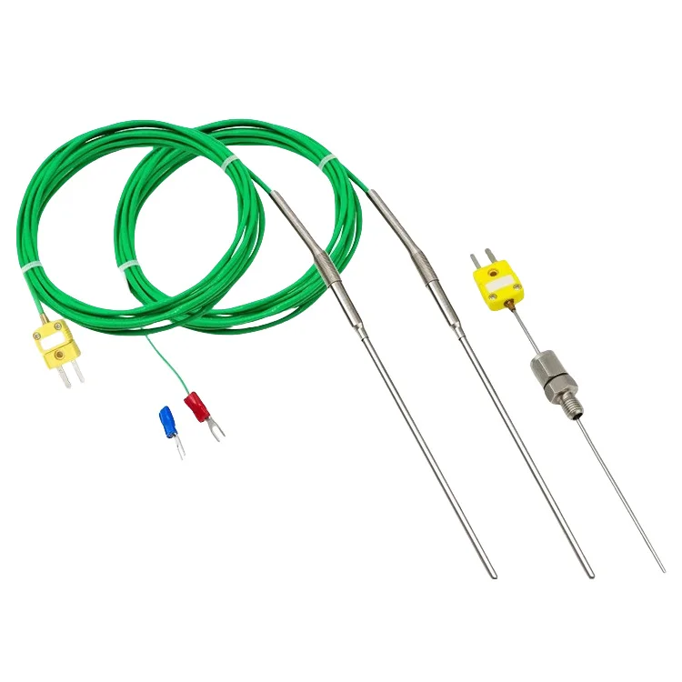 1*100mm Flexible K Type Thermocouple 1200c INCONEL600 Bendable Sheath Superalloy Temperature Sensor Probe PT100 Rtd WRNK-191 - Imagen 2