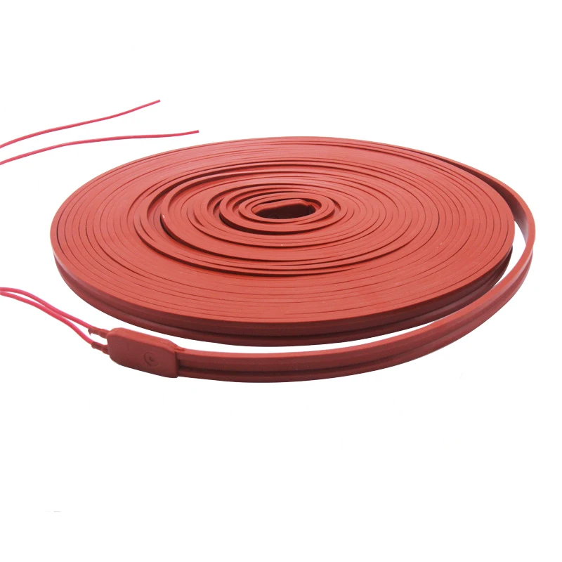 15mm 1m 80W Silicone Rubber Heating Tape Silicone Strip Silicone Heating Belt Defrost Heater Cable Resistance Heating Wire - Image 5