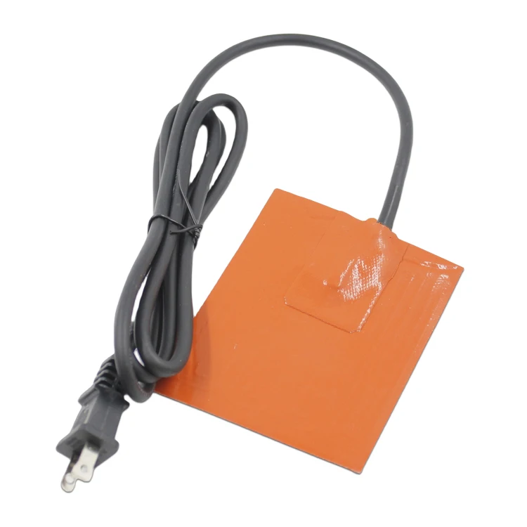 Silicone Car Heating Pad Engine Oil Heater Pad Self-Adhesive Oil Pan Engine Block Heating Element with Thermal Protector - Image 2